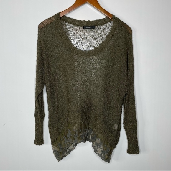 Millau Lightweight Sweater With Lace Edging Small - Picture 1 of 5